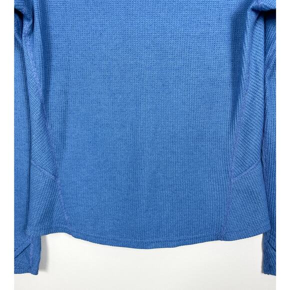 Kuhl Petra Turtleneck Top Blue Small Waffle Knit - Picture 5 of 13